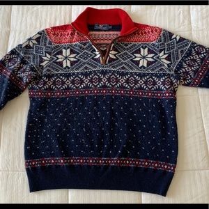 Vineyard Vines 1/4 zip Christmas sweater, Size L